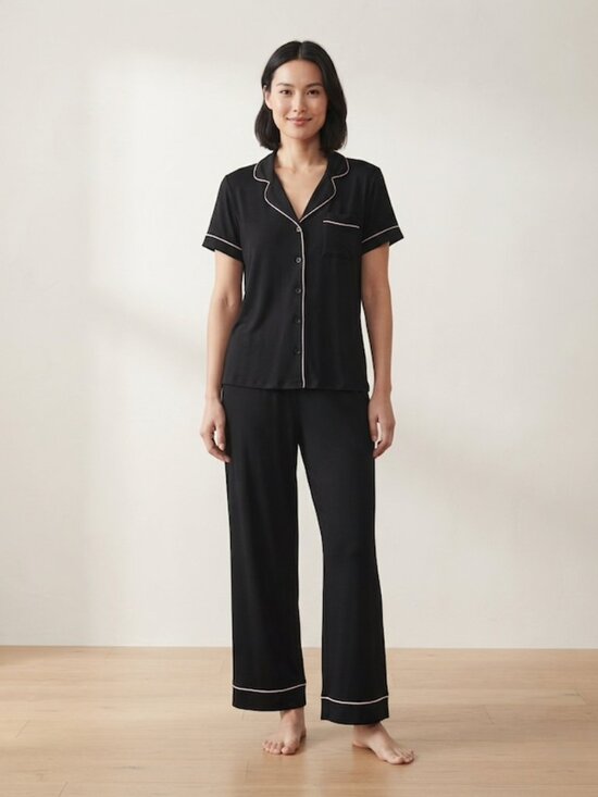 Joyspun Other - Joyspun Notch Collar PJ Set Sleepwear Lounge Black XL (16-18)